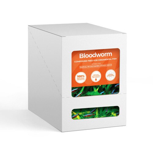 Box of 10 Bloodworm Fish Food